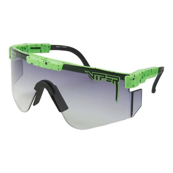 Pit Viper Sunglasses Neon Green Blocks 100% UVA & UVB Tinted Lenses Beach Miami - Picture 7 of 14